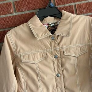 Ariat tan button up jacket